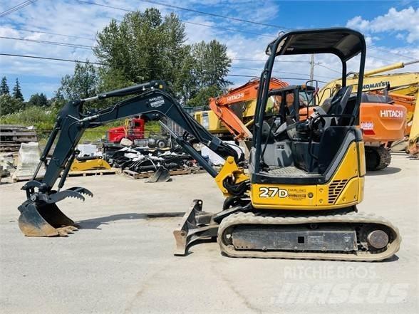 John Deere 27D Minigraafmachines < 7t