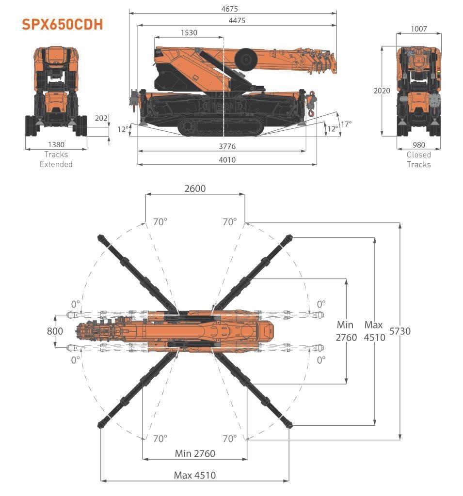 Jekko SPX650CDH Minikranen
