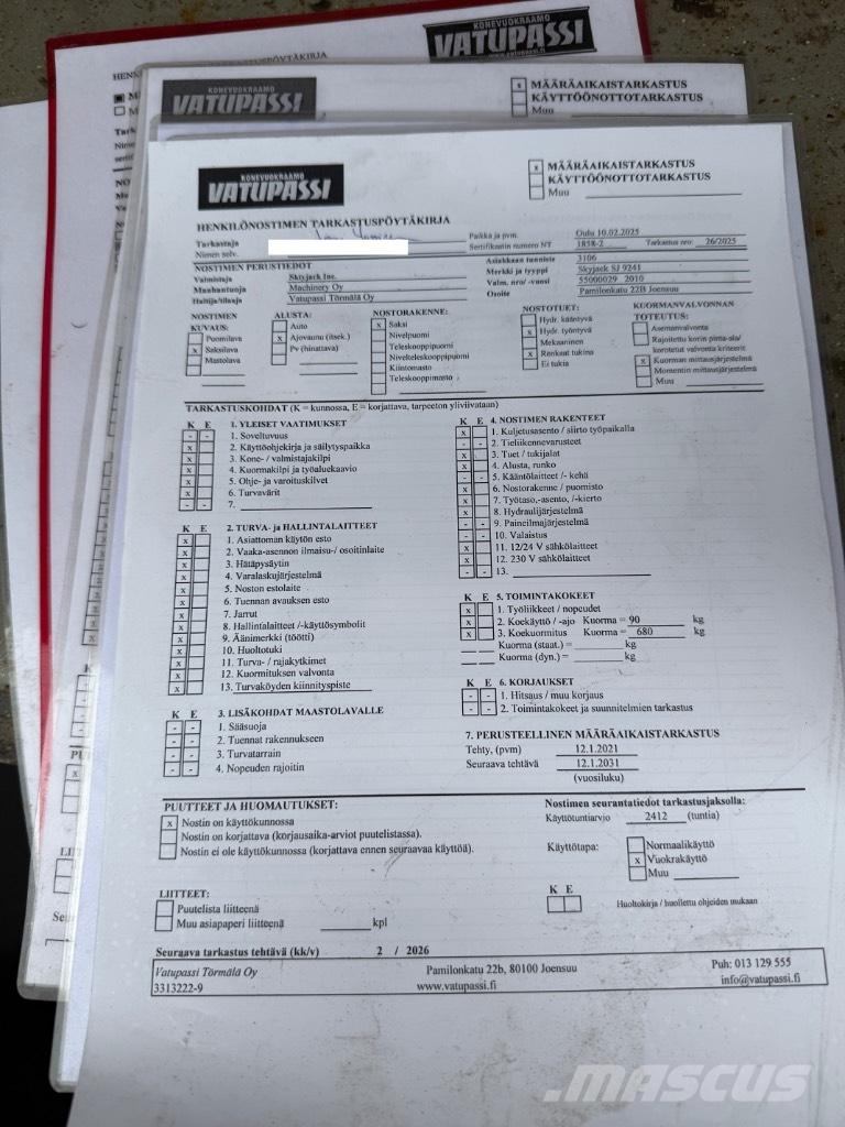 SkyJack SJ 9241 Schaarhoogwerkers