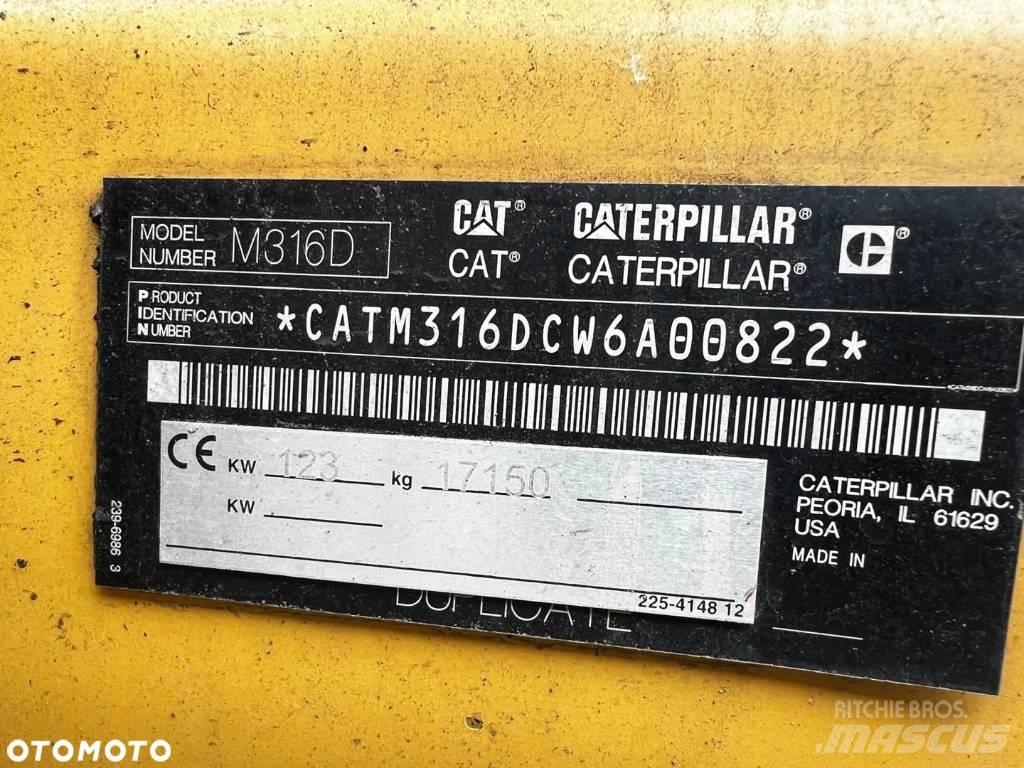 CAT M 316 D Wielgraafmachines