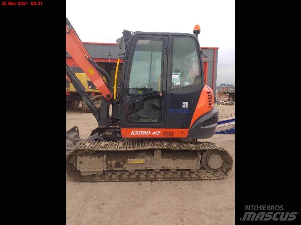 Kubota KX 080-4 Midigraafmachines 7t - 12t