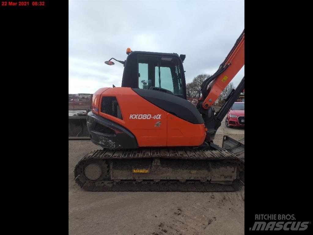 Kubota KX 080-4 Midigraafmachines 7t - 12t