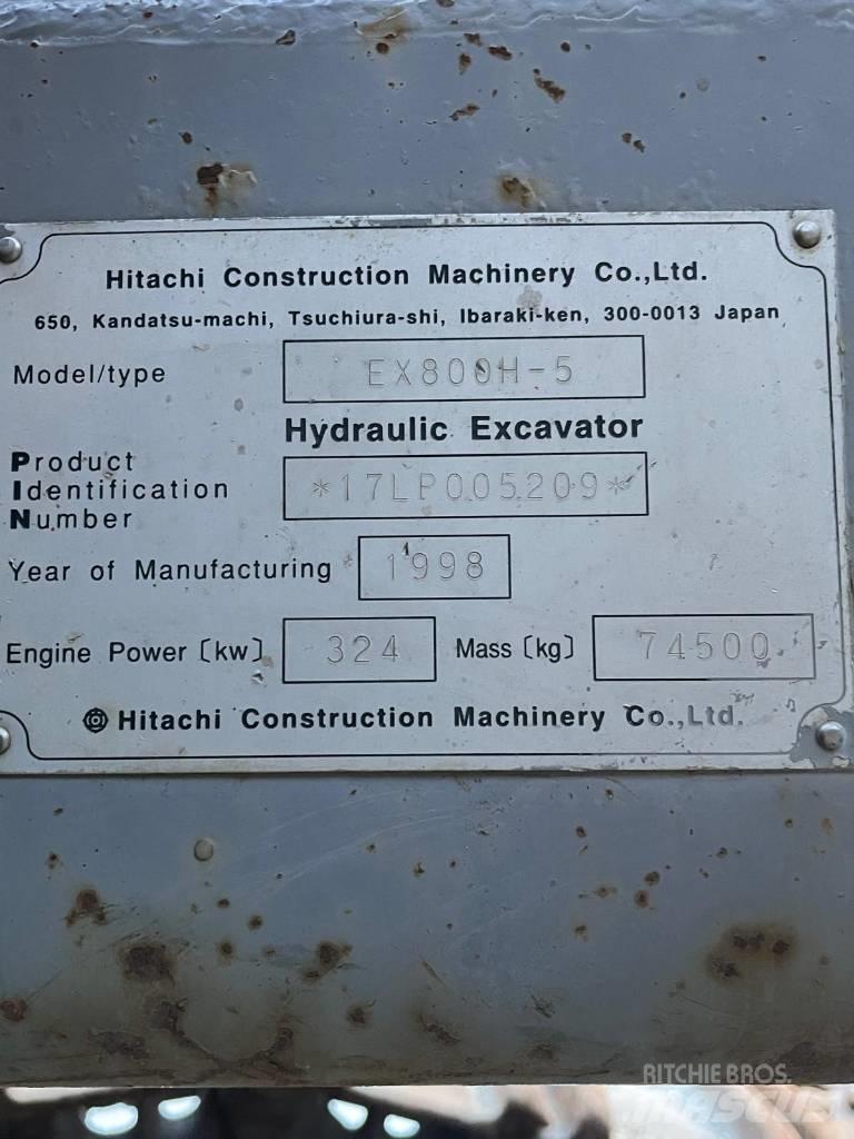 Hitachi EX 800 H-5 Rupsgraafmachines