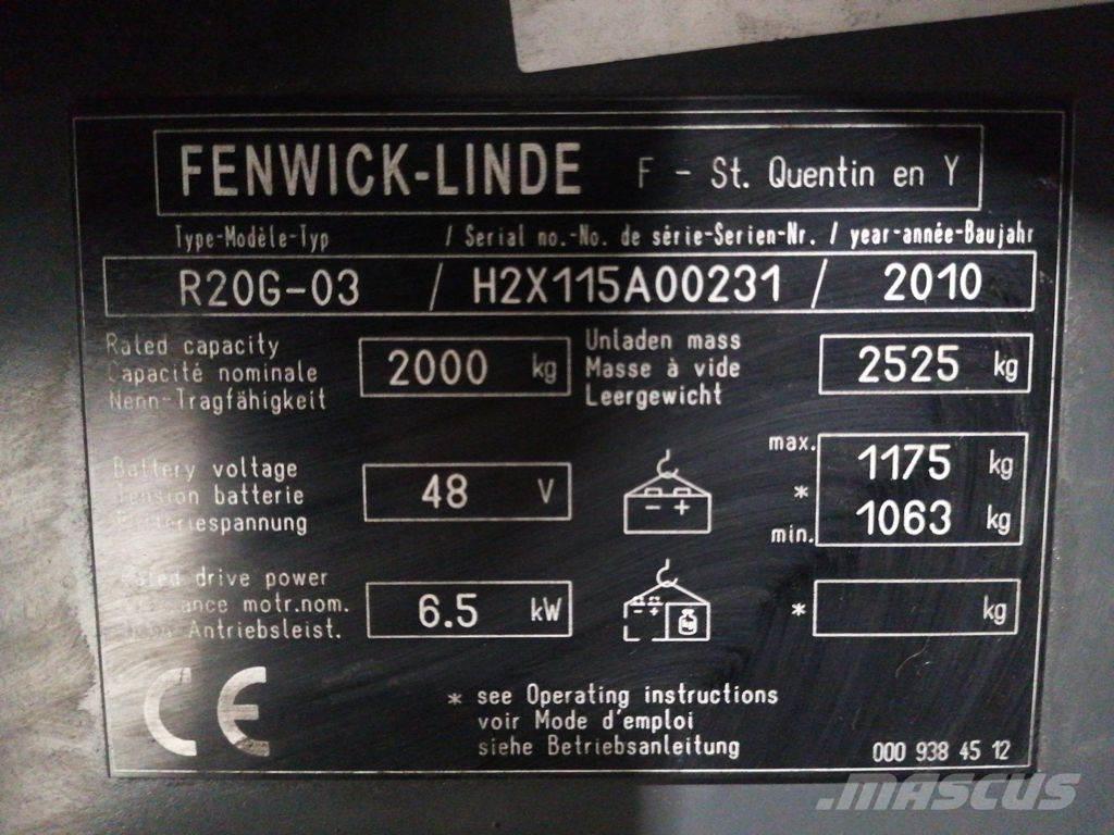 Linde R20G-03 Reachtruck voor hoog niveau