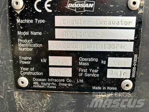 Doosan DX420LC-5 Rupsgraafmachines