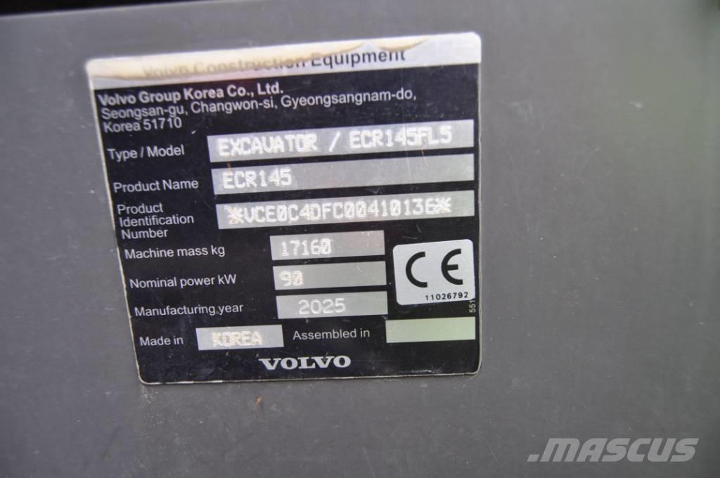 Volvo ECR 145 Rupsgraafmachines