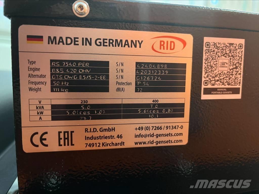  RID RS Benzine generatoren