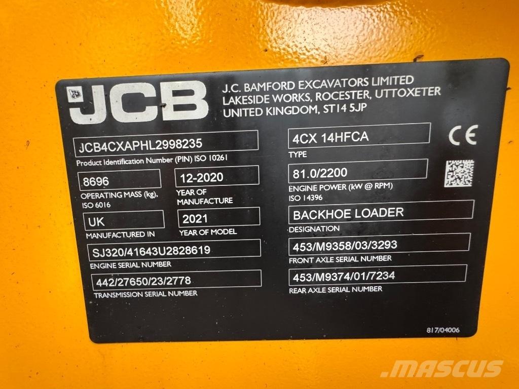 JCB 4 CX 14 Graaf-laadcombinaties
