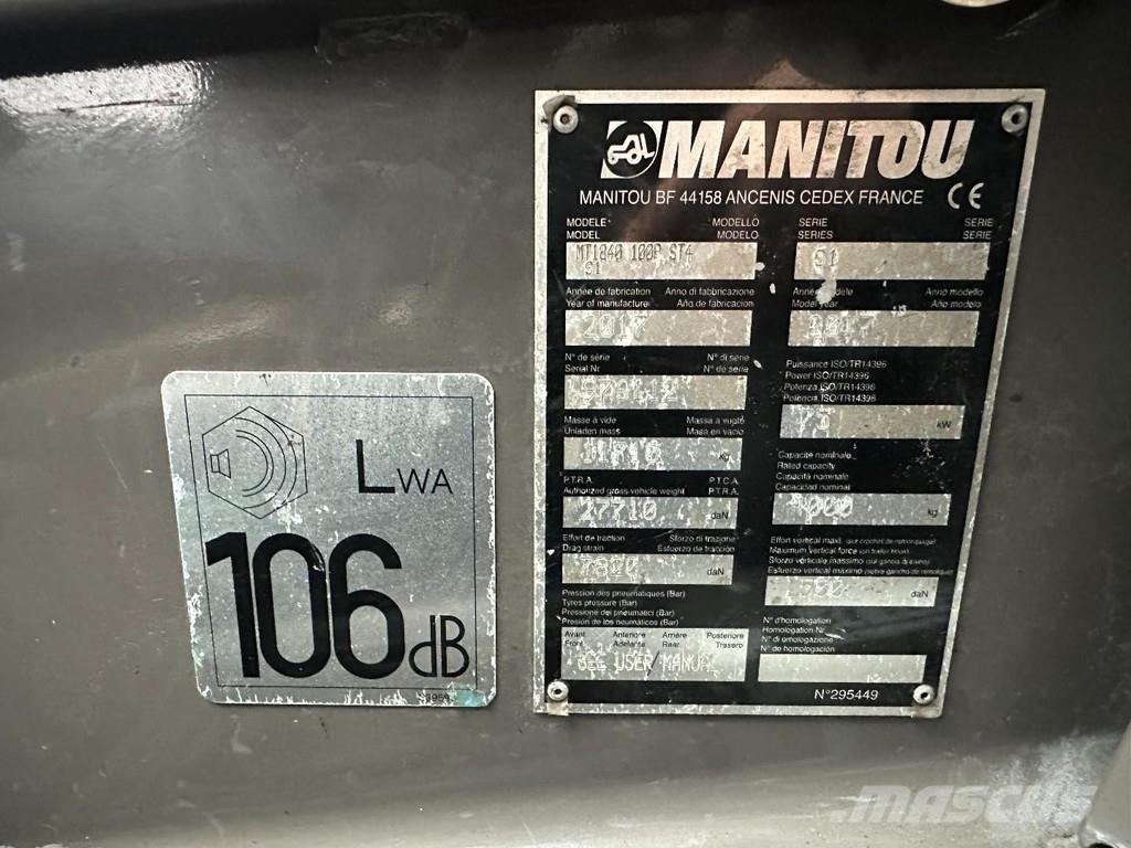 Manitou MT 1840 Verreikers