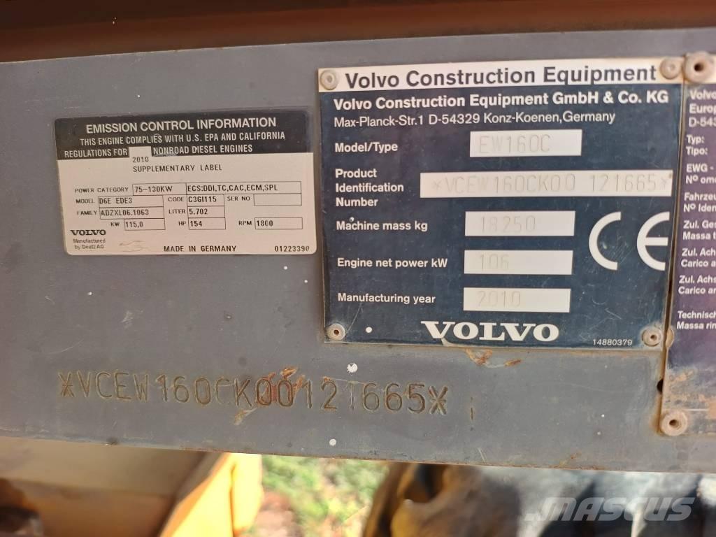 Volvo EW 160 C Wielgraafmachines