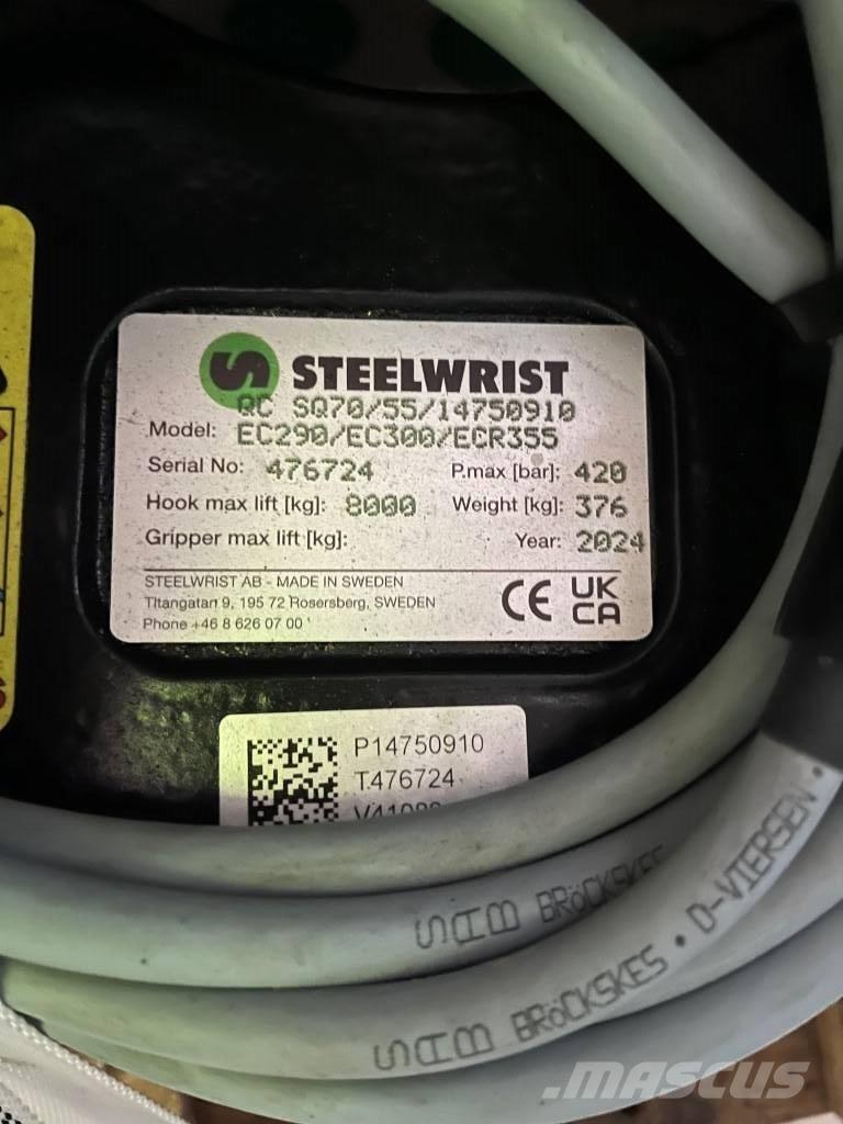 Steelwrist SQ70 Snelkoppelingen