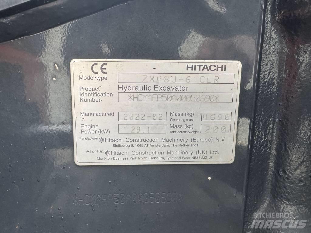 Hitachi ZX 48 U-6 Minigraafmachines < 7t