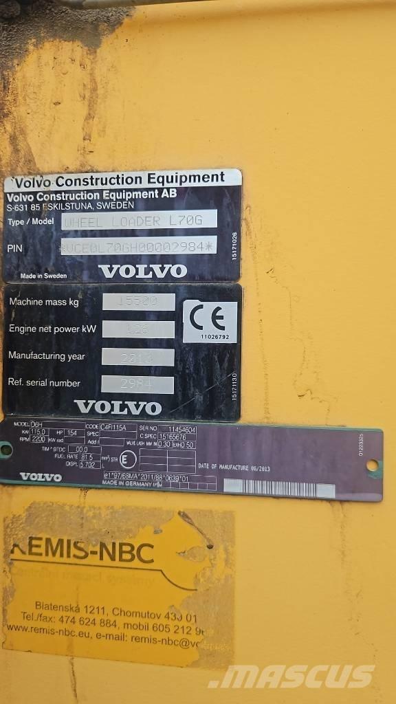 Volvo L 70 G Wielladers