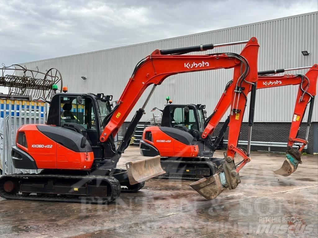 Kubota KX 080-4 Midigraafmachines 7t - 12t