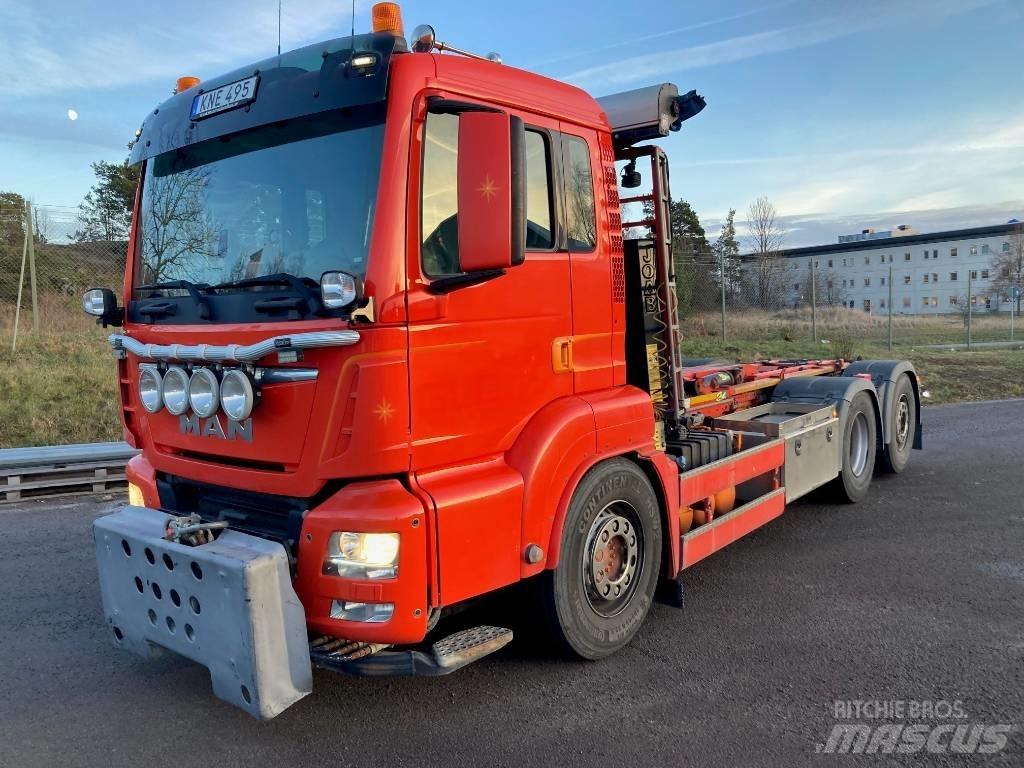 MAN TGS 26.460 LL Vrachtwagen met containersysteem