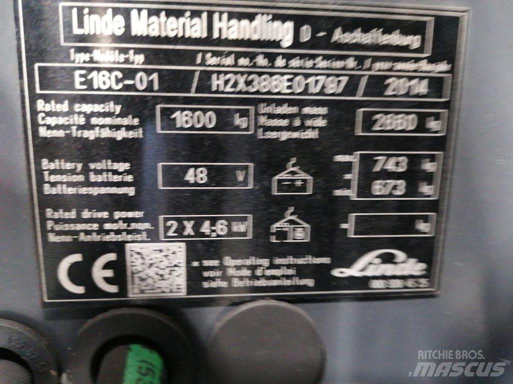 Linde E16C-01 Elektrische heftrucks