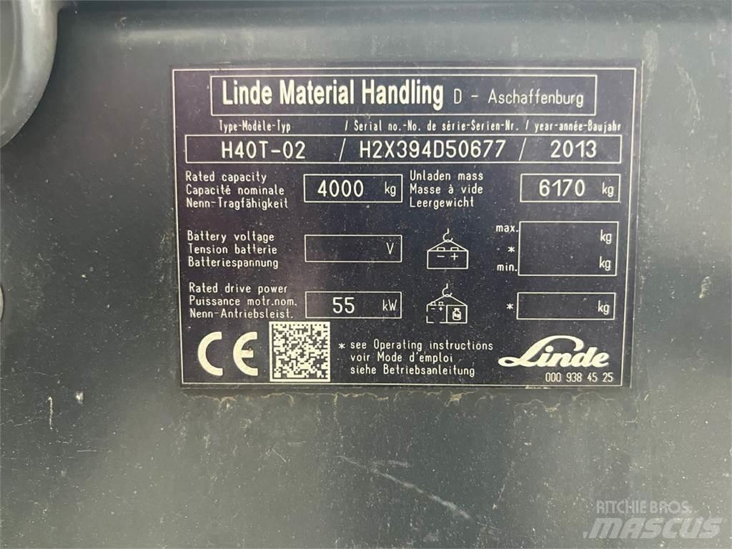 Linde H40T-02 LPG heftrucks