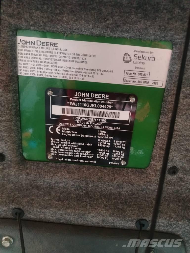 John Deere 1110 Uitrijwagens