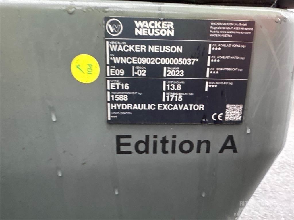 Wacker Neuson ET16 Rupsgraafmachines