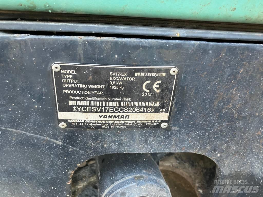 Yanmar SV 17 EX Minigraafmachines < 7t