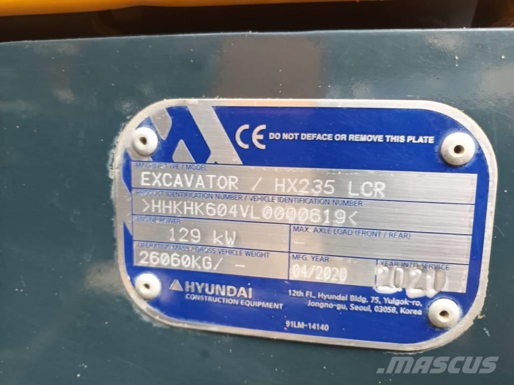 Hyundai HX 235 LCR Rupsgraafmachines
