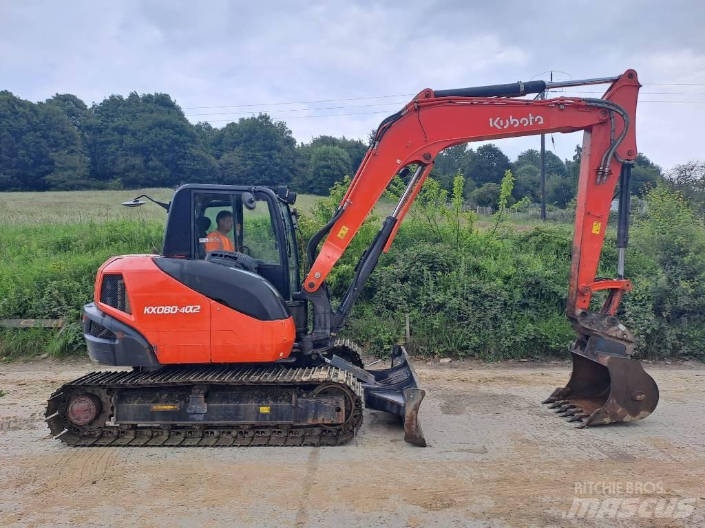 Kubota KX 080-4 Midigraafmachines 7t - 12t