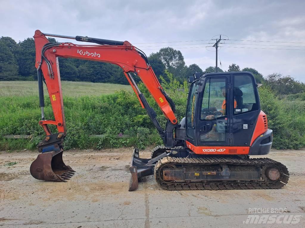 Kubota KX 080-4 Midigraafmachines 7t - 12t