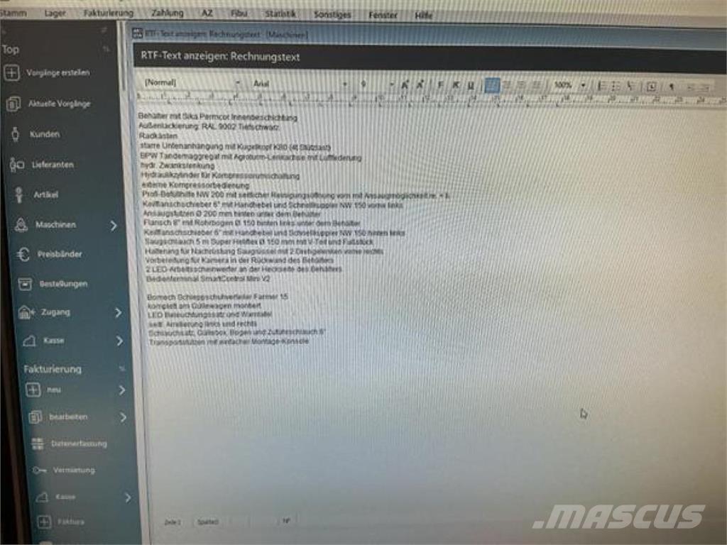 Kotte VT 19.700 Mesttank