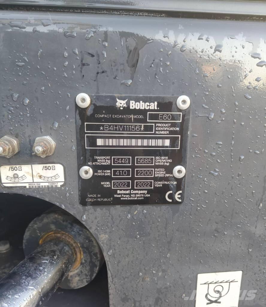 Bobcat E60 Minigraafmachines < 7t