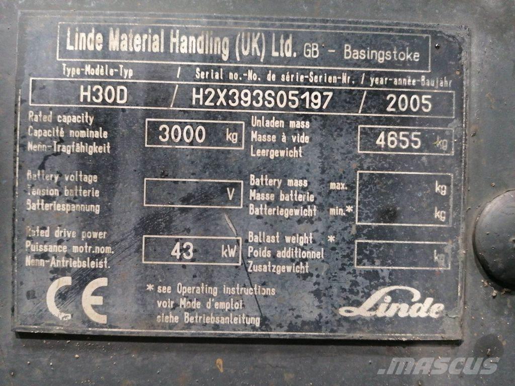 Linde H30D Diesel heftrucks