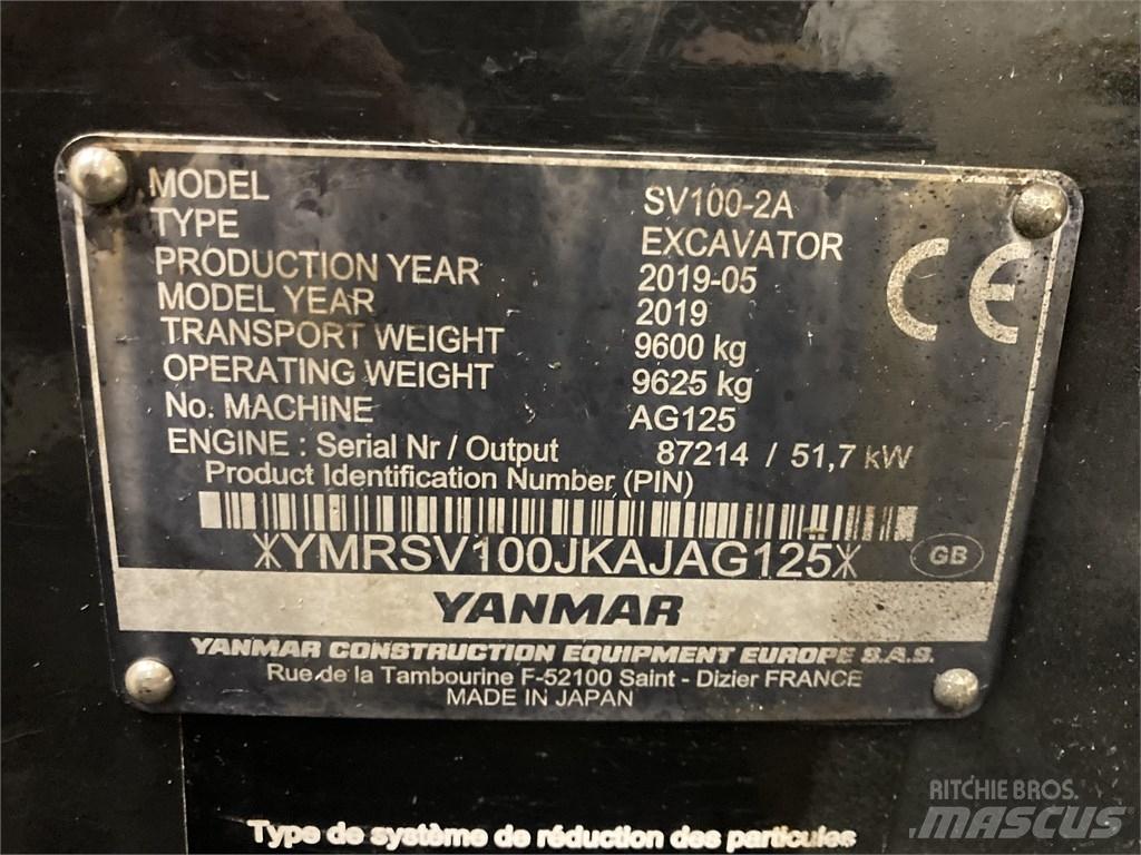 Yanmar SV 100-2A Midigraafmachines 7t - 12t