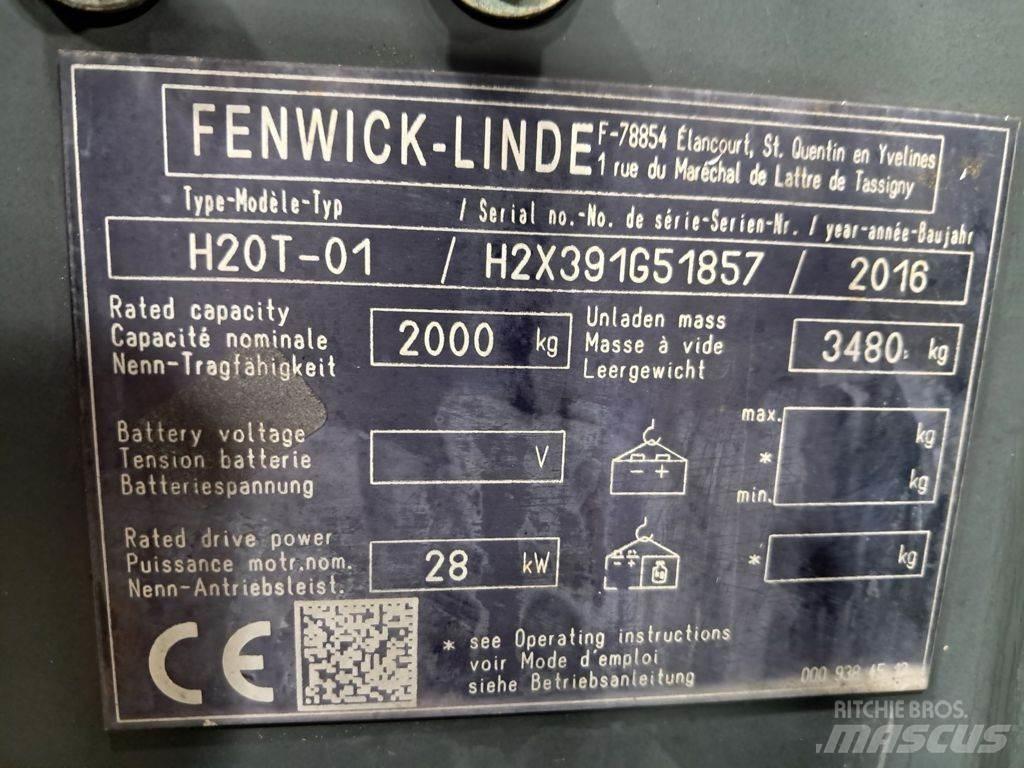 Linde H20T-01 LPG heftrucks