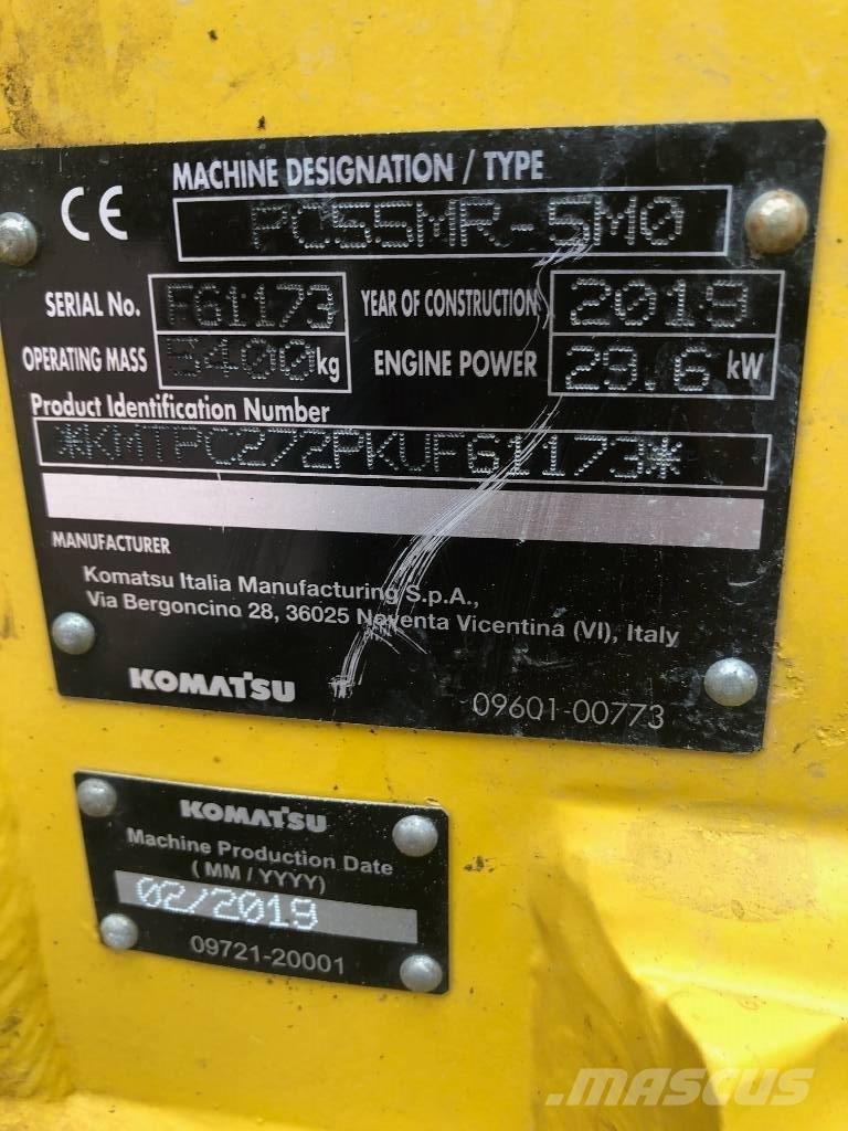 Komatsu PC55MR- 5MO Minigraafmachines < 7t