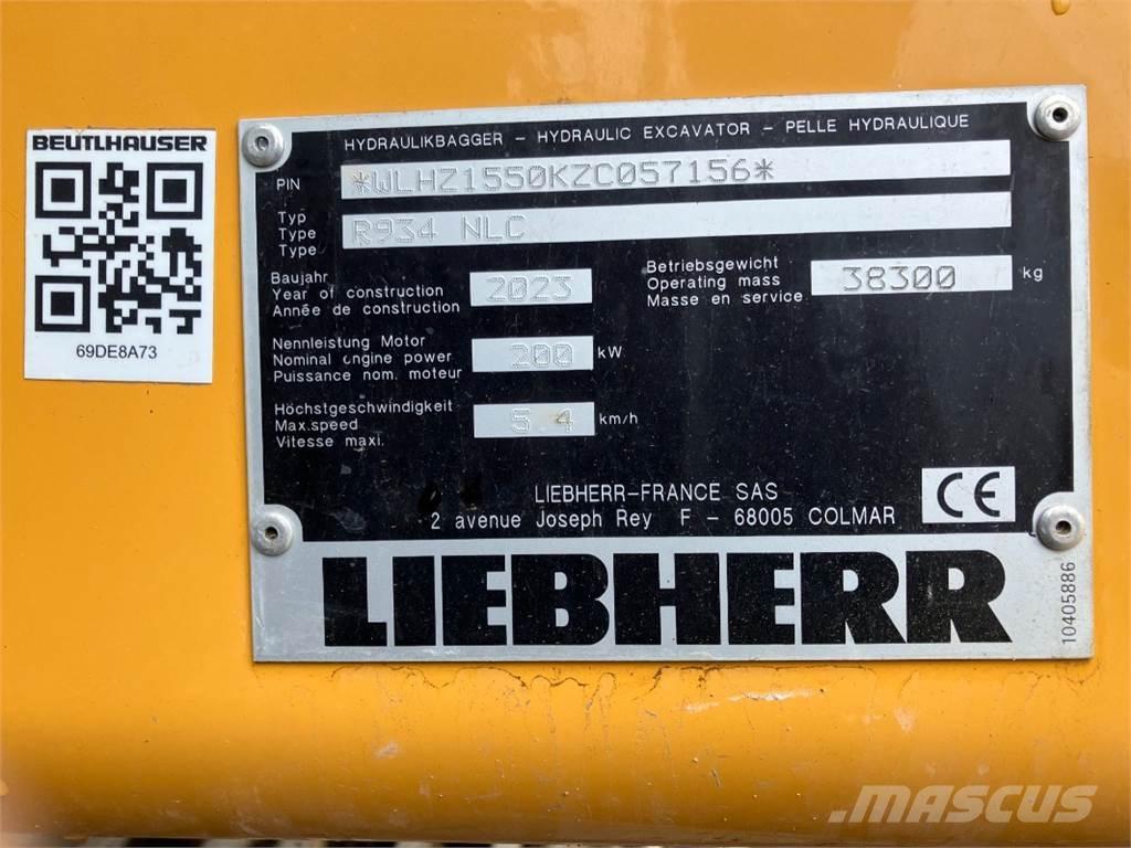 Liebherr R934 Rupsgraafmachines
