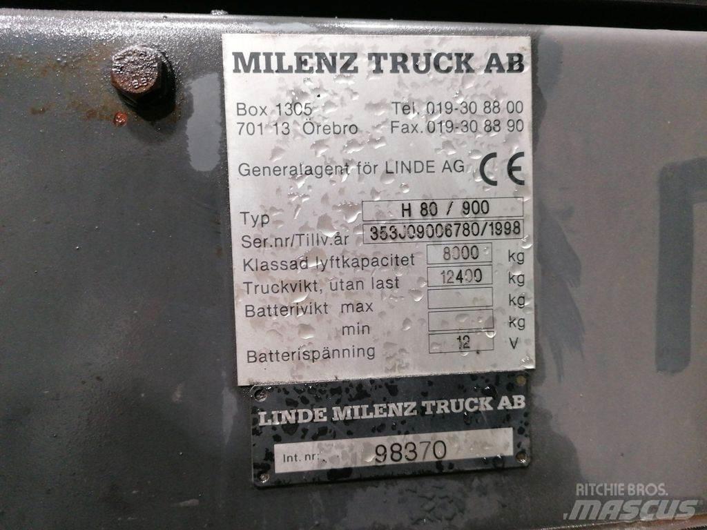 Linde H80D/900 Diesel heftrucks