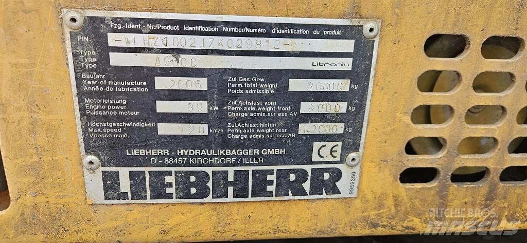Liebherr A 900 C Wielgraafmachines