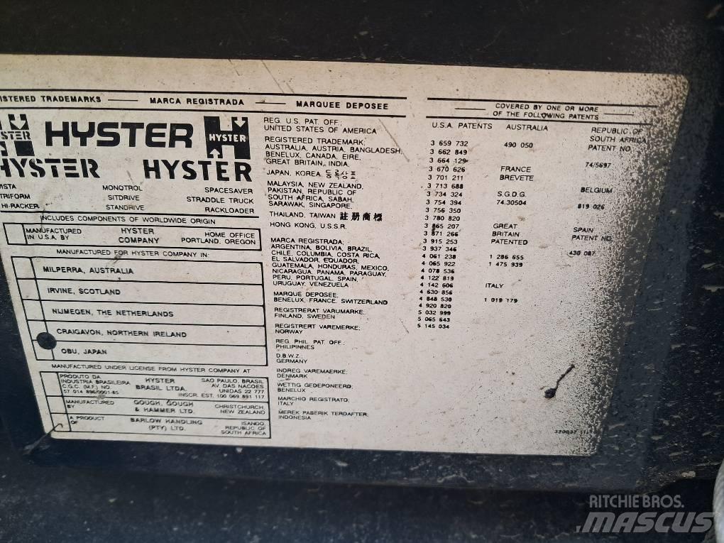 Hyster H250XL LPG heftrucks