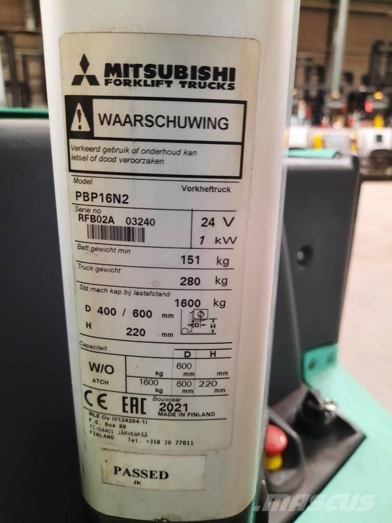 Mitsubishi PBP16N2 Electro-pallettrucks