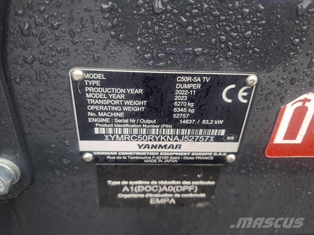 Yanmar C 50 R-5A Rupsdumpers