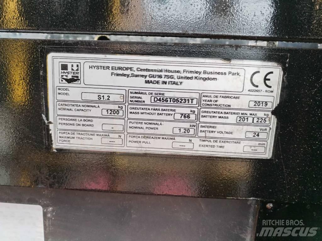 Hyster S 1.2 Meeloop stapelaar