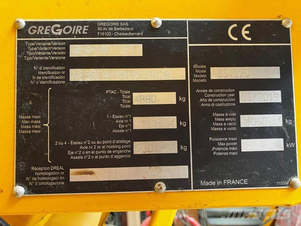 Gregoire G3.220 Druivenoogstmachines