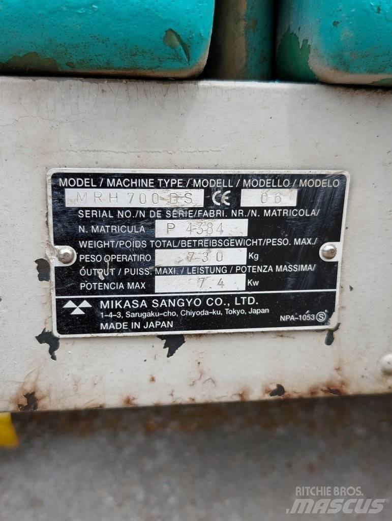 Mikasa MRH 700 DS Grondverdichtingsmachines