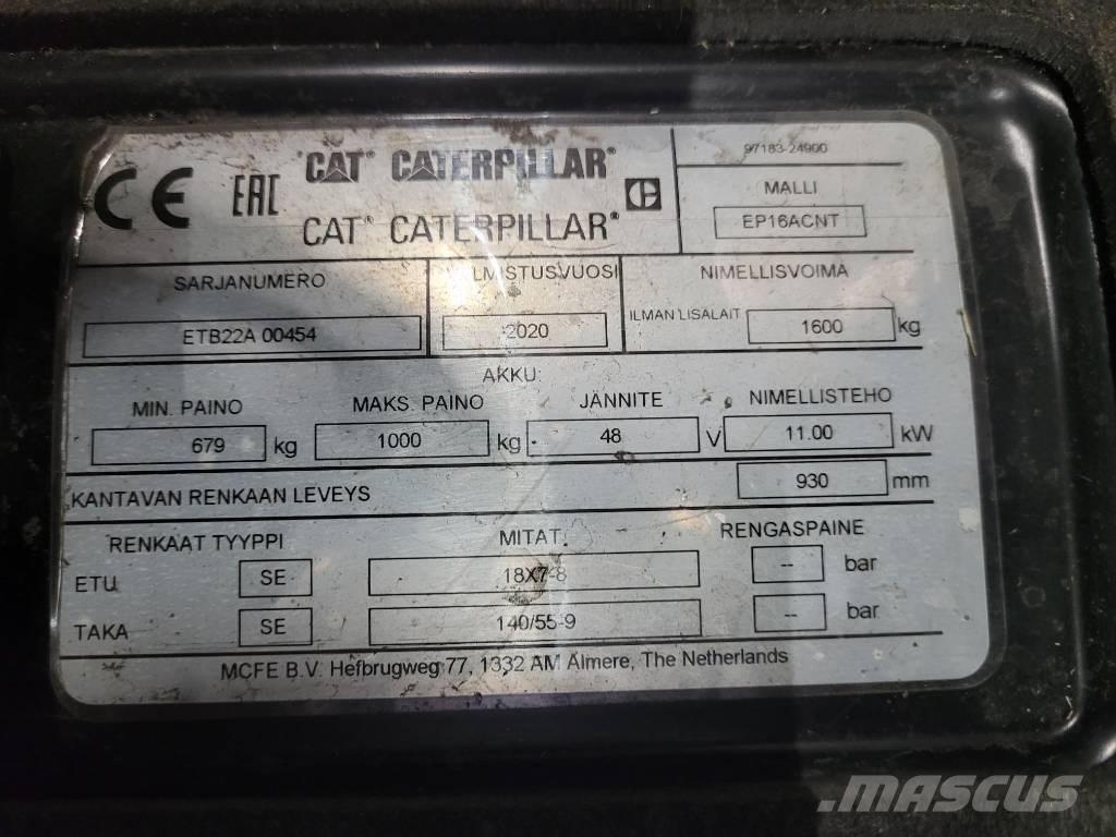 CAT EP16ACNT Elektrische heftrucks