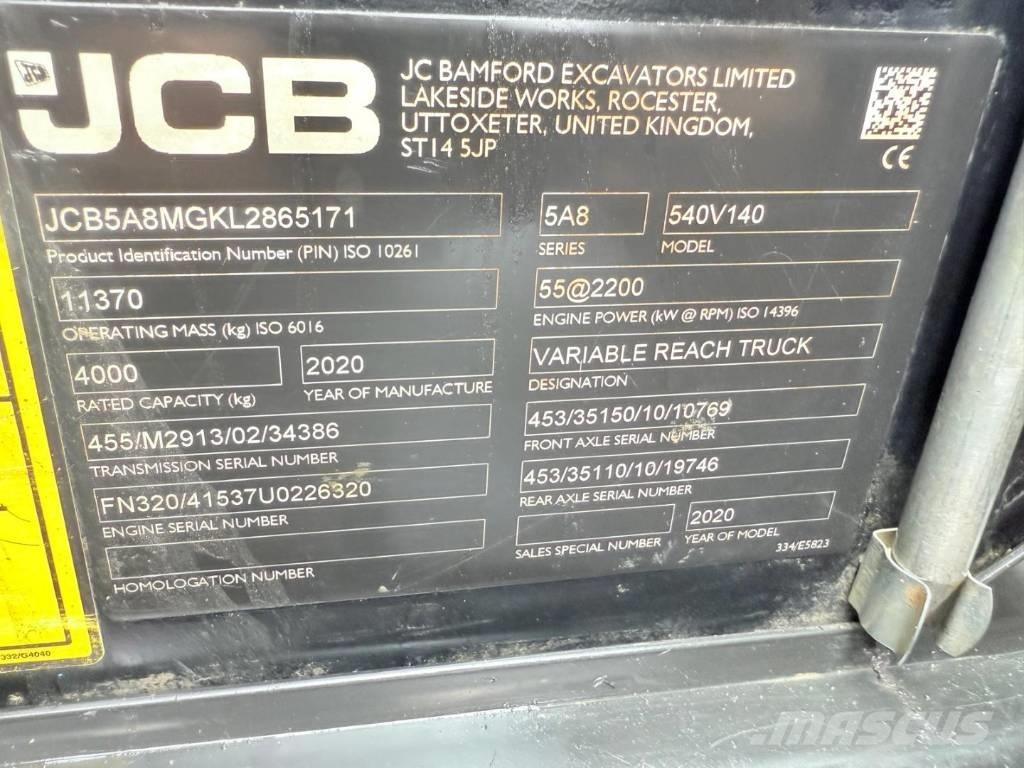 JCB 540-140 Verreikers