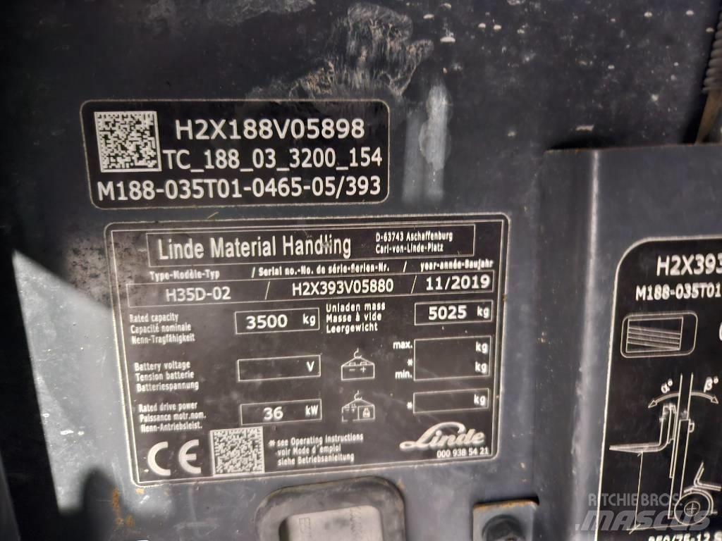 Linde H35D Diesel heftrucks
