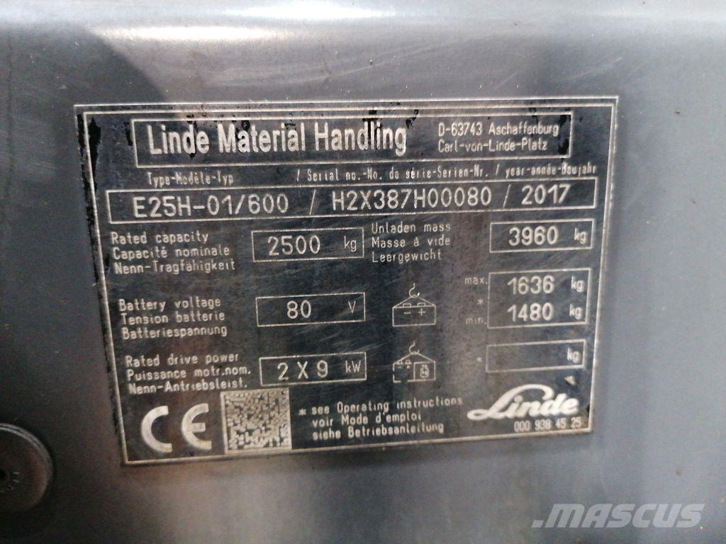 Linde E25H-01/600 Elektrische heftrucks