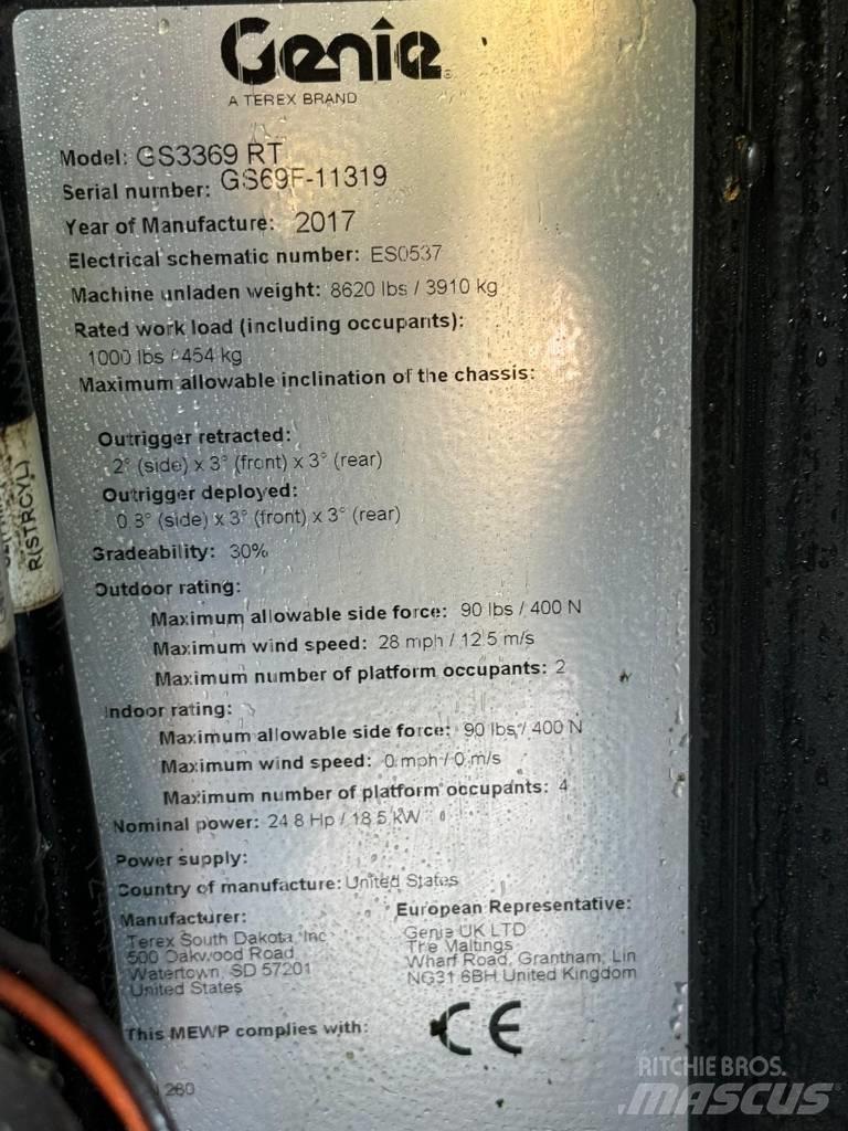 Genie GS3369 RT Schaarhoogwerkers