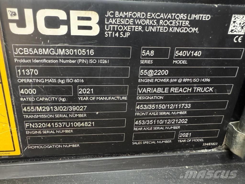 JCB 540-140 Verreikers