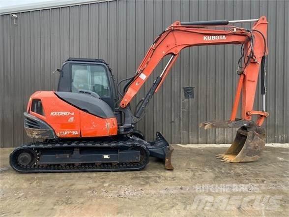 Kubota KX080-4 Rupsgraafmachines