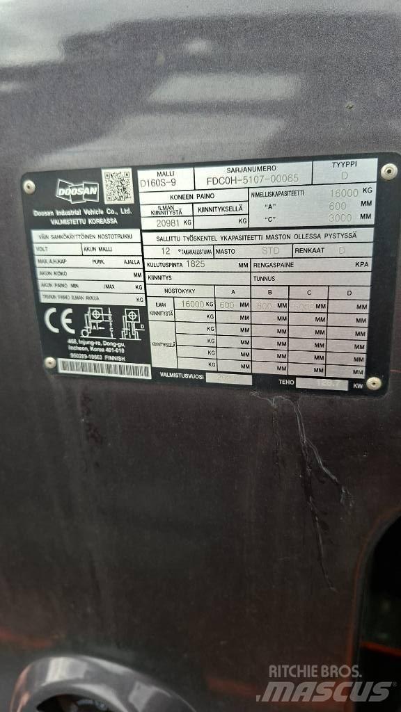 Doosan D160S-9 Diesel heftrucks